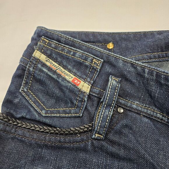 Diesel Women's Matic Jeans Stretch Size W29 L30 Blue Made In Italy - Picture 5 of 13